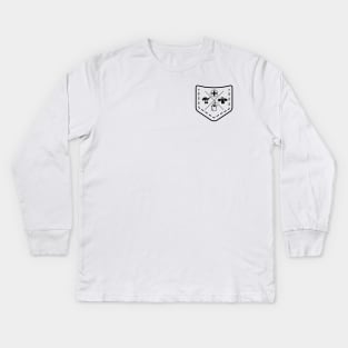 Essential pocket logo - black Kids Long Sleeve T-Shirt